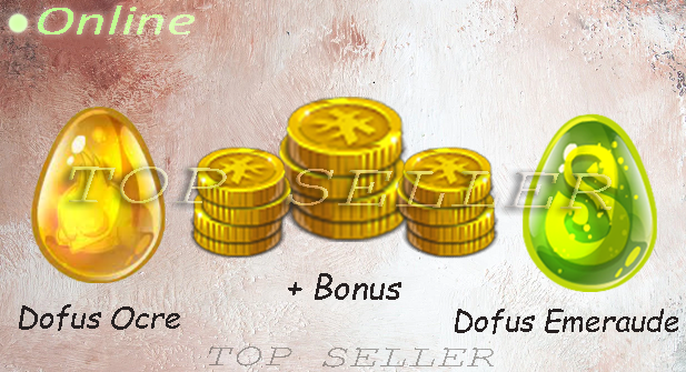 [ orukam . Top Seller ] : Dofus ocre + dofus emeraude + Top bonus - Delivery time : 5 minutes