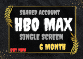 HBO MAX FOR 1 year SHARED ACCOUNT SINGLE SCREEN 365 DAYS WARRANTY