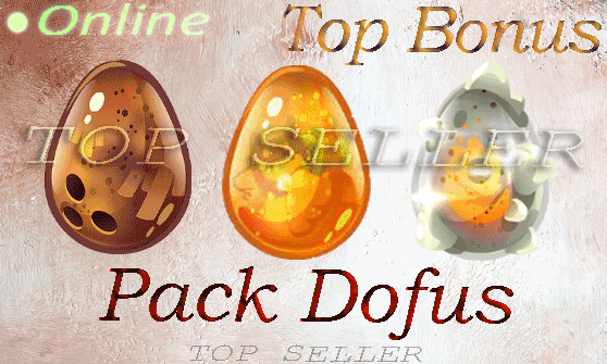 orukam : Pack 3 Dofus : Dofus cawotte + dofus dokoko + dofus argente + Top bonus - livraison 5 minutes