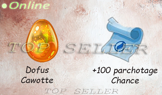 Hellmina : Kit parchotage +100 chance + dofus cawotte - livraison 5 minutes