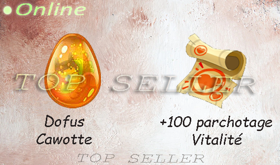 Draconiros : Kit parchotage +100 vitalite + dofus cawotte - livraison 5 minutes