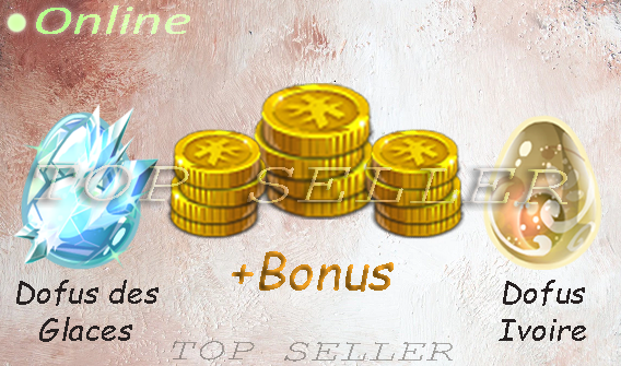 Orukam : Dofus Ivoire + Dofus des glaces + bonus - livraison 5 minutes