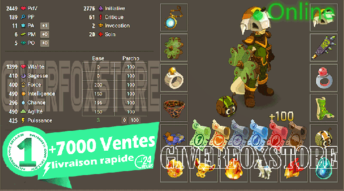 Talkasha>[ Pano Multi Do-Crit lvl 198 ] + Kit Parchotage Complet 100 tout les Elements + Extra kamas !!