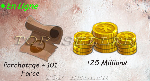 Fallanster : kit parchotage + 101 force + 25.000.000 kamas  + bonus - livraison 5 minutes