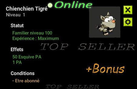 Chienchien Tigre lvl 100 + Bonus - livraison 5 minutes