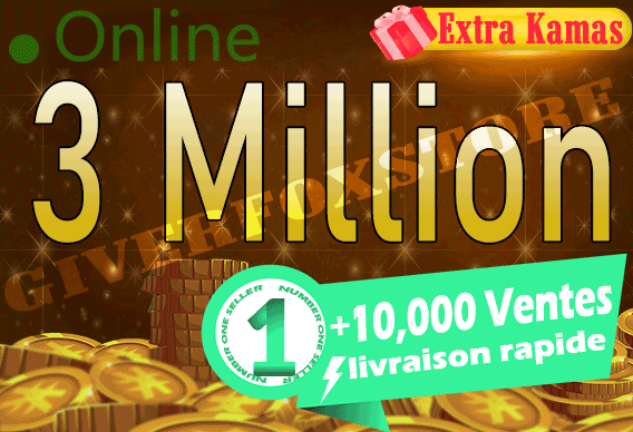 [ 3 000 000 Kamas ] +BONUS - Livraison rapide