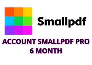 Smallpdf Pro pdf edito pro, Smallpdf 6 Month, Smallpdf Pro Simplify PDF modification; account Smallpdf Pro