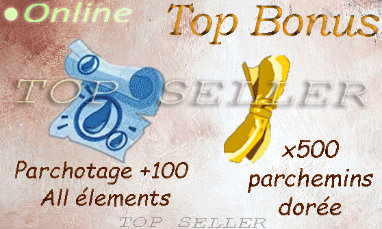 Pack Parchotage +100 Tout les Elements + x500 Parchemins doree + Top Bonus - livraison Expresse : 5 minutes