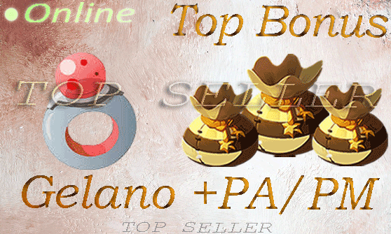 Gelano +1 Pa + 1 Pm + Top bonus - livraison 5 minutes . [Top Seller ]