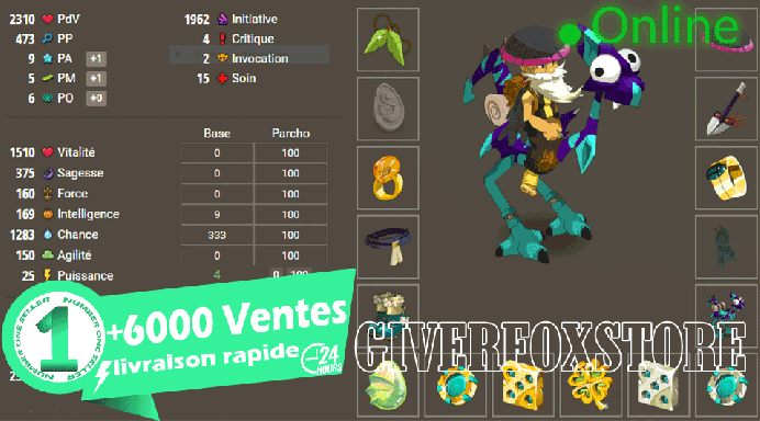 Tylezia>[Panoplie Chance Full PP LVL 150] + Kamas Bonus