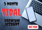TIDAL PREMIUM ACCOUNT FOR 3 MONTH 90 DAYS WARRANTY