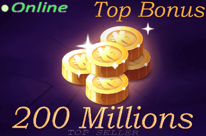 200 Millions Kamas ( 200M Kamas ) + Top bonus . delivery time ==> 5 minutes