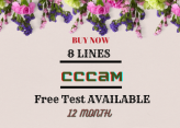 CCCAM 8 LINES FOR 1 YEAR - FREE TEST FOR 24 HOURS AVAILABLE