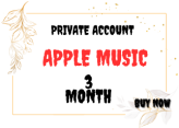 APPLE MUSIC PRIVATE ACCOUNT / REDEEM CODE FOR 3 MONTH 90 DAYS WARRANTY