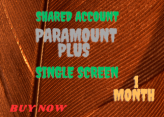 PARAMOUNT PLUS FOR 1 MONTH SHARED ACCOUNT SINGLE SCREEN 30 DAYS WARRANTY