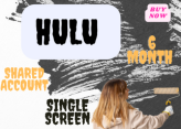 HULU FOR 6 MONTH SHARED ACCOUNT SINGLE SCREEN 180 DAYS WARRANTY