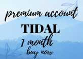 TIDAL PREMIUM ACCOUNT FOR 1 MONTH 30 DAYS WARRANTY