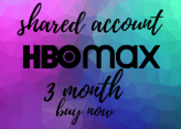HBO MAX FOR 3 MONTH SHARED ACCOUNT SINGLE SCREEN 90 DAYS WARRANTY