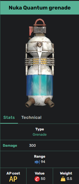 Nuka Quantum grenade