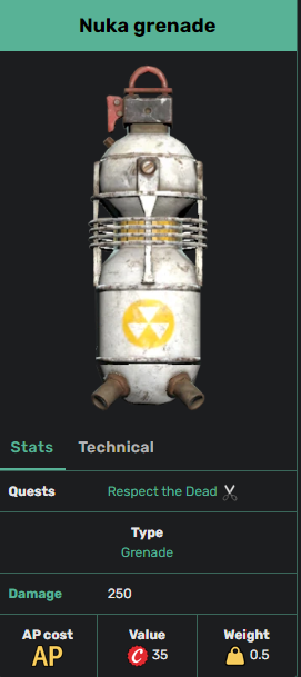 Nuka-Cola grenade