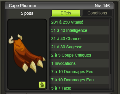 [Cape Phorreur] + extra kamas - Giverfoxstore