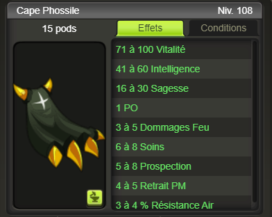 [Cape Phossile] + extra kamas - Giverfoxstore