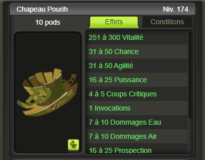 [Chapeau Pourih] + extra kamas - Giverfoxstore