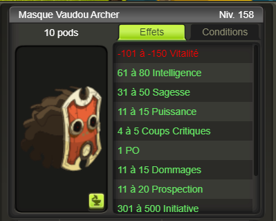 [Masque Vaudou Archer] + extra kamas - Giverfoxstore
