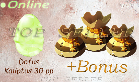 [ Top Seller ] ==> Dofus Kaliptus +30 prospection + bonus - livraison 5 minutes