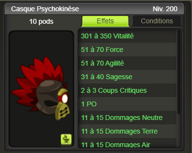 [Casque Psychokinese] + extra kamas - Giverfoxstore