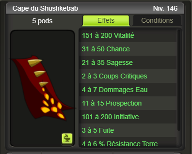 [Cape du Shushkebab] + extra kamas - Giverfoxstore
