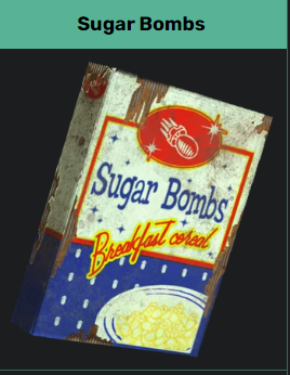 Irradiated Sugar Bombs [0.99 Rads/+5 HP /+60 AP] [Aid] x1000
