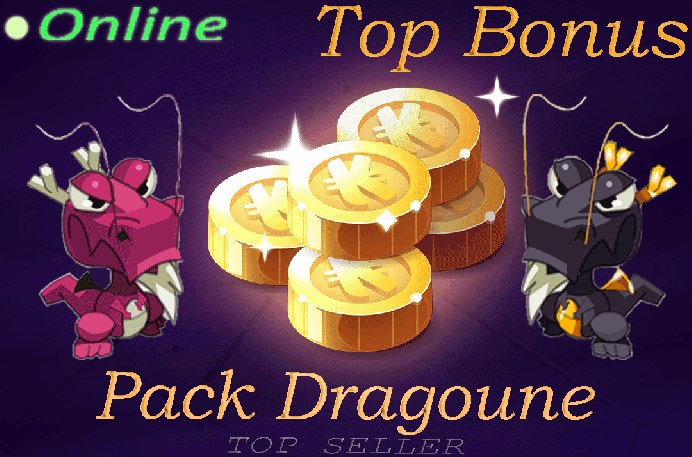 Boune : Dragoune Noire +55 sagesse + Dragoune rose +55 sagesse + Top bonus - Delivery 5 minutes