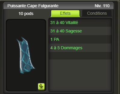 [Puissante Cape Fulgurante] + extra kamas - Giverfoxstore