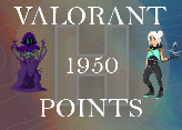 [EUW] VALORANT 2050 VP - (2050 VALORANT POINTS)