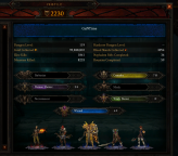 D3 ROS (2 Heroes)Level 70,Paragon 119