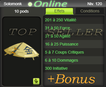 Solomonk Exo pa jet parfait + Top Bonus - livraison 5 minutes
