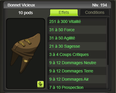 [Bonnet Vicieux] + extra kamas - Giverfoxstore