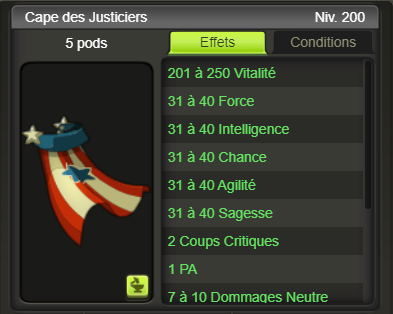 [Cape des Justiciers] + extra kamas - Giverfoxstore