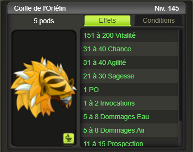 [Coiffe de l'Orfelin] + extra kamas - Giverfoxstore