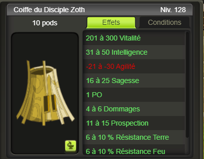[Coiffe du Disciple Zoth] + extra kamas - Giverfoxstore