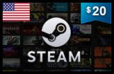 Steam Wallet Boosting 20$  (Only For Account use USD) for Steam Gift Card