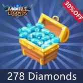 Mobile Legends 278 Diamonds Top Up for Global