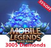 Mobile Legends 3005 Diamonds Top Up for Global