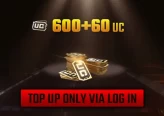 600UC+60UC for Global（top up via log in）