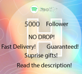 5000 Spotify Followers - Guaranteed Service (spotify followers service)