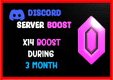 DiscorD Server Boost x14 [3 Month]