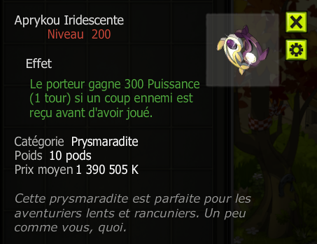 [Aprykou Iridescente]+Extra Kamas, Livraisoin Eclaire !