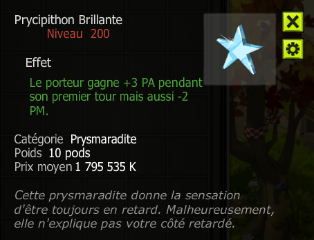 [Prycipithon Brillante]+Extra Kamas, Livraisoin Eclaire !