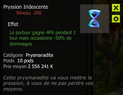 [Pryssion Iridescente] +Extra Kamas, Livraisoin Eclaire !